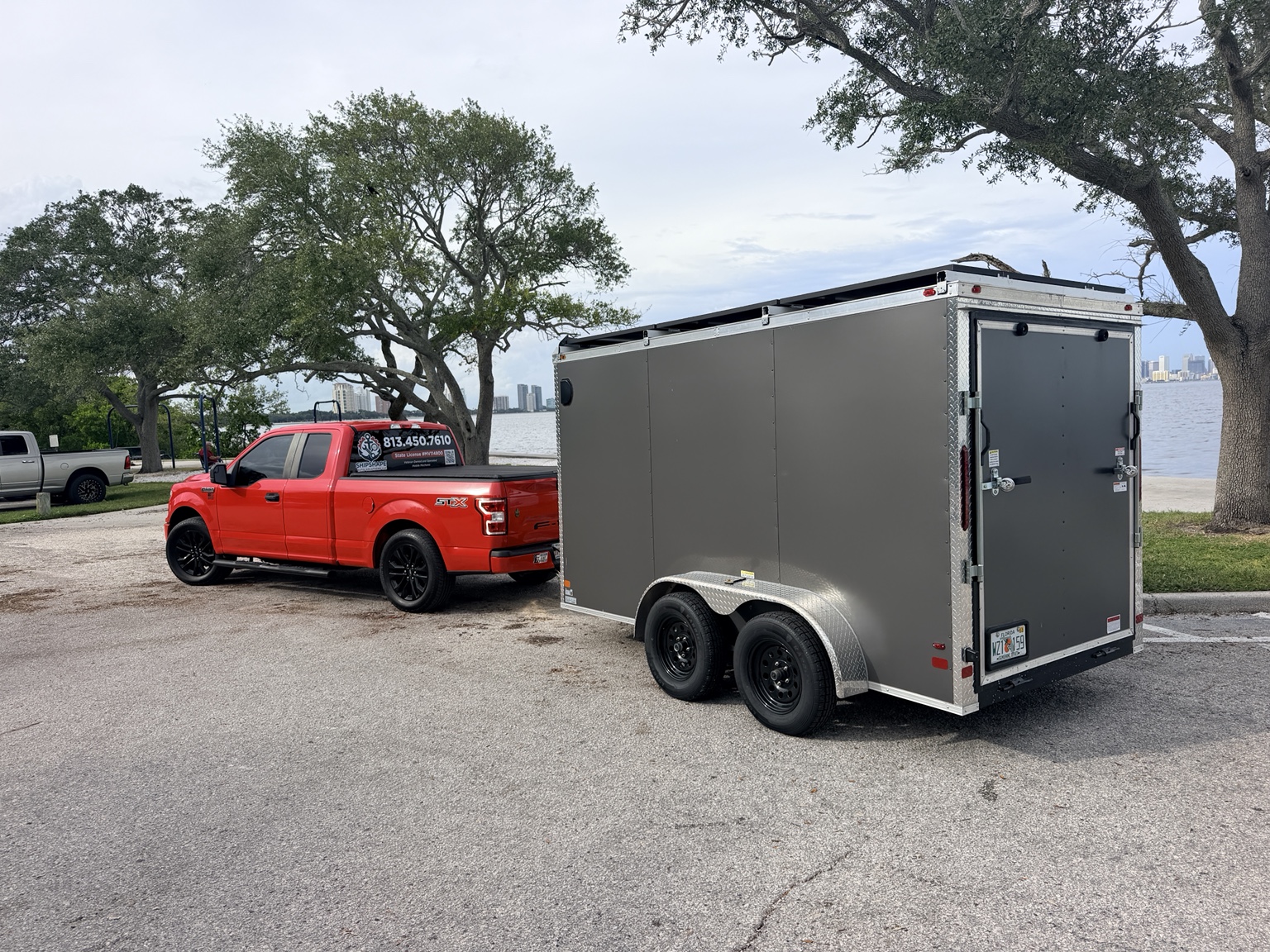 Shipshape mobile service trailer with rooftop solar