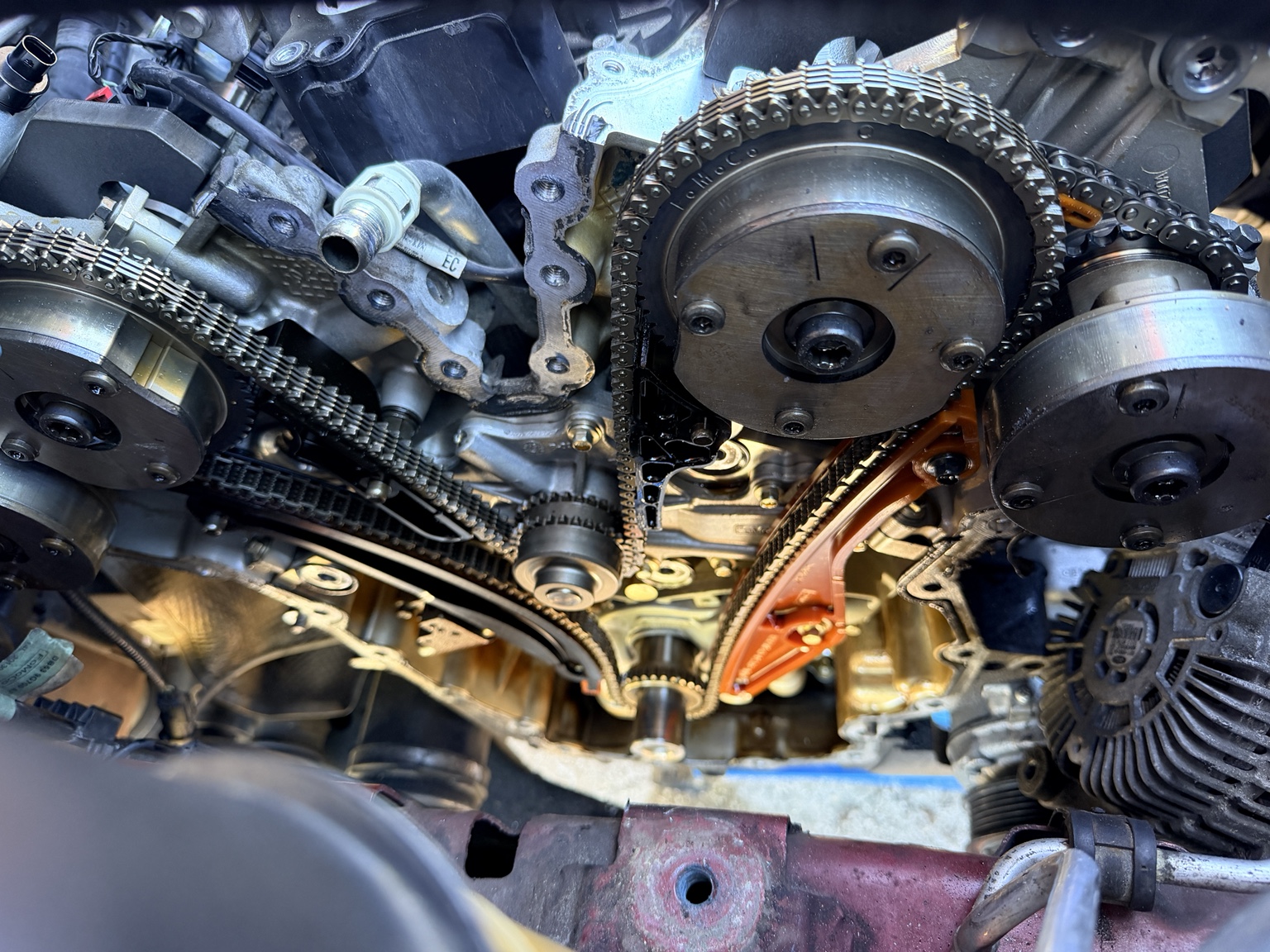 Engine timing system repair